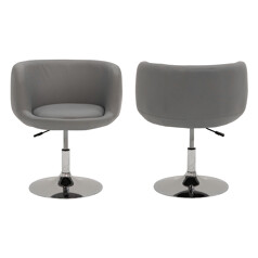 Tabouret de bar gris NOLAN