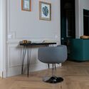 Tabouret de bar gris NOLAN