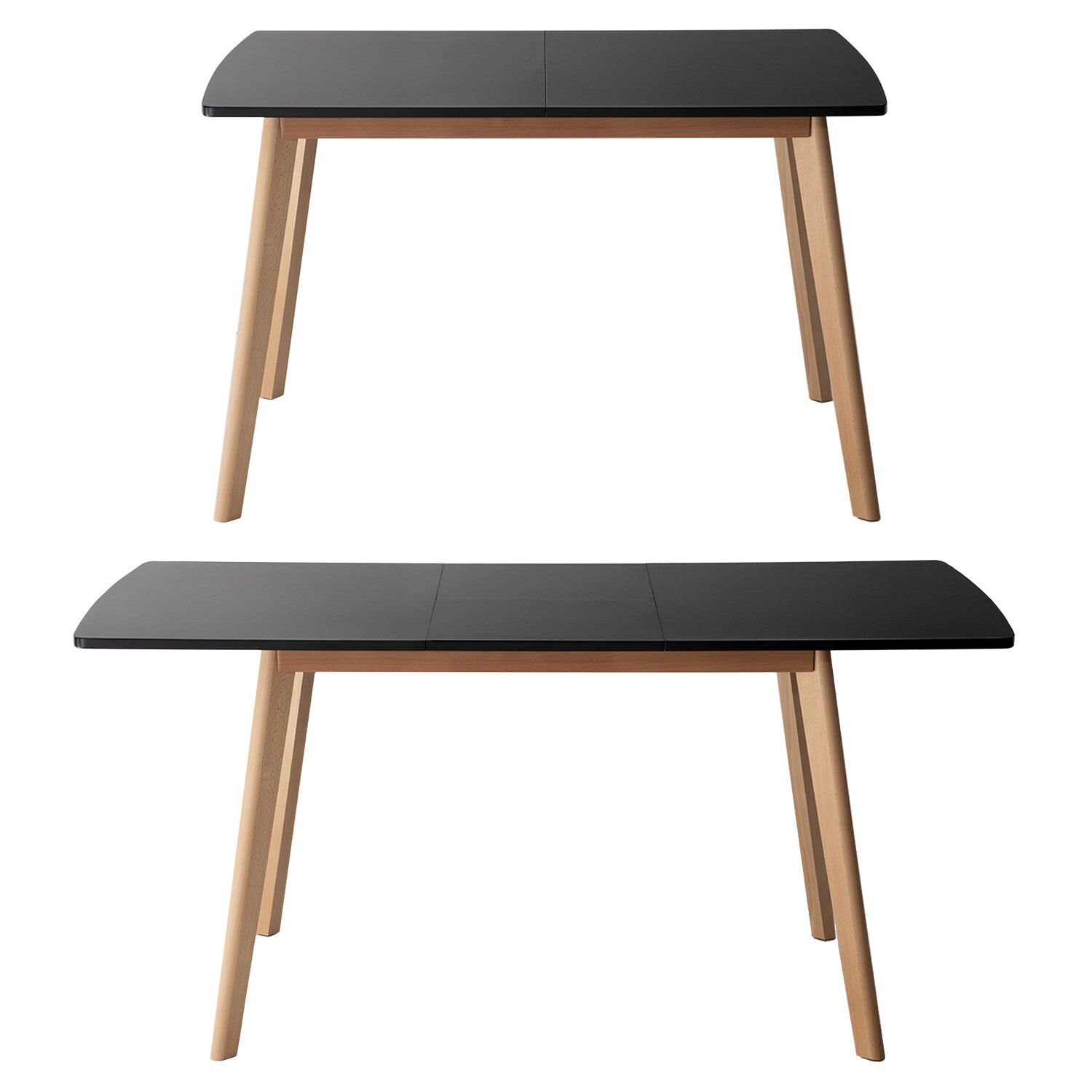 Tavolo HELGA allungabile 120 / 160 cm nero