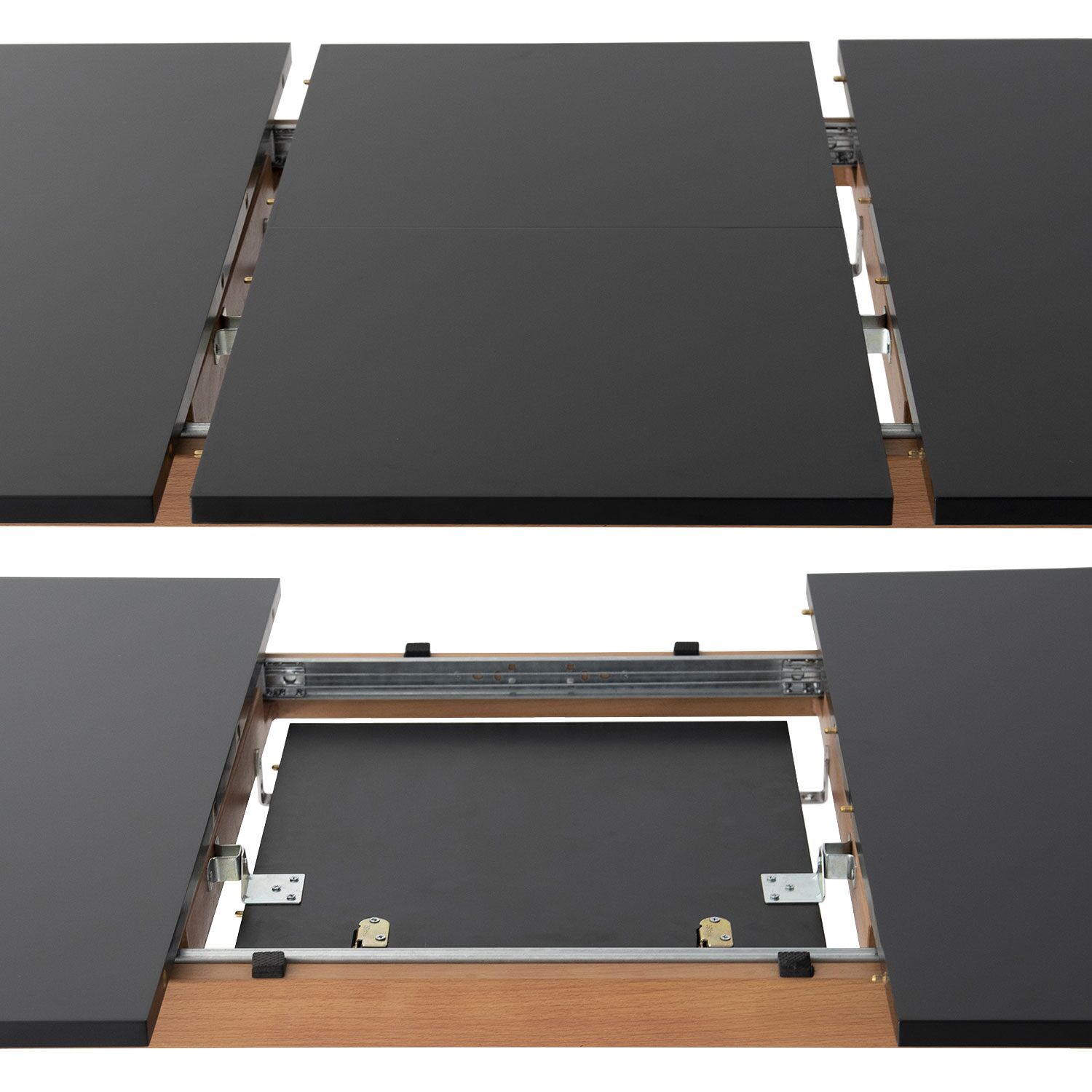 Tavolo HELGA allungabile 120 / 160 cm nero