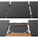 Tavolo HELGA allungabile 120 / 160 cm nero