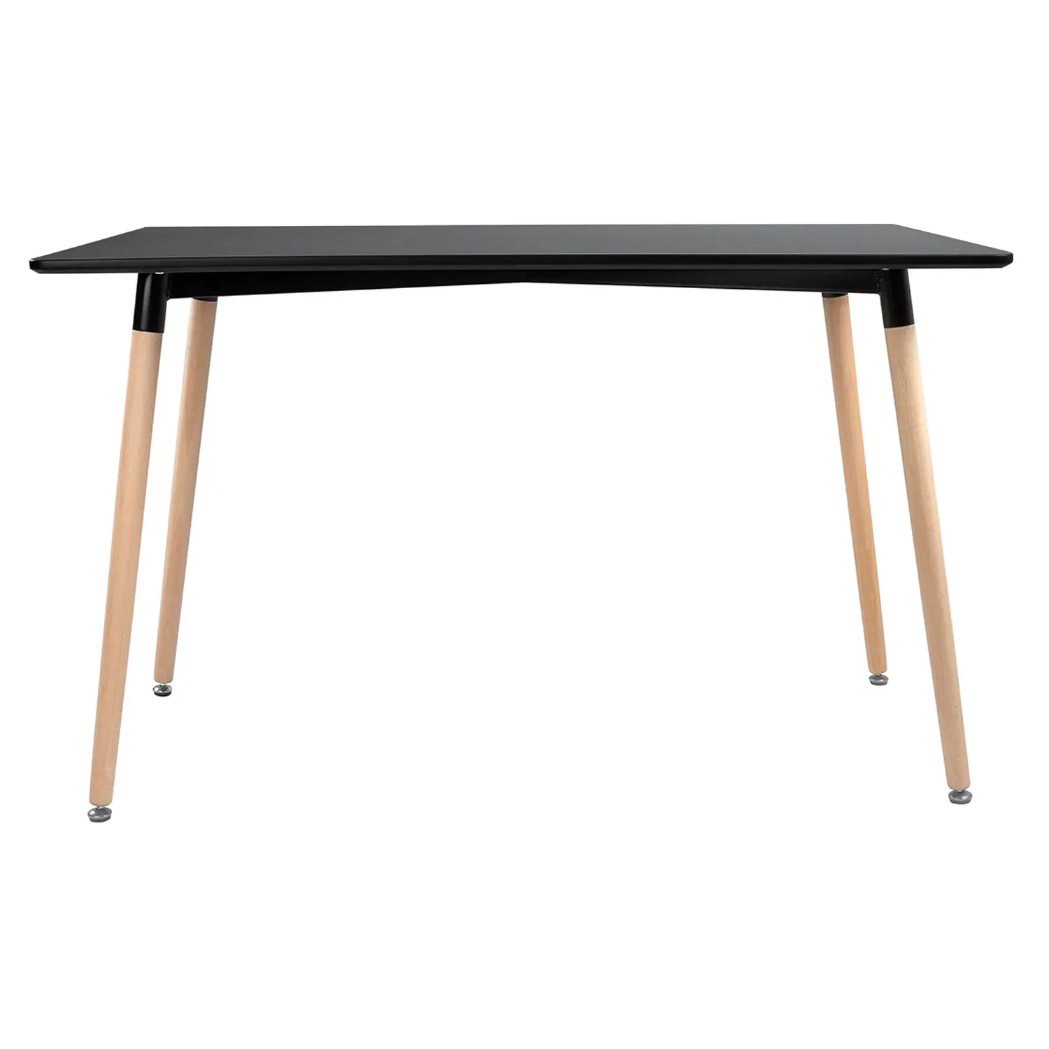 Mesa rectangular 120 × 70cm negra
