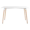 Mesa rectangular 120 × 70cm blanca