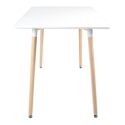 Table rectangulaire 120 × 70cm blanche PIA