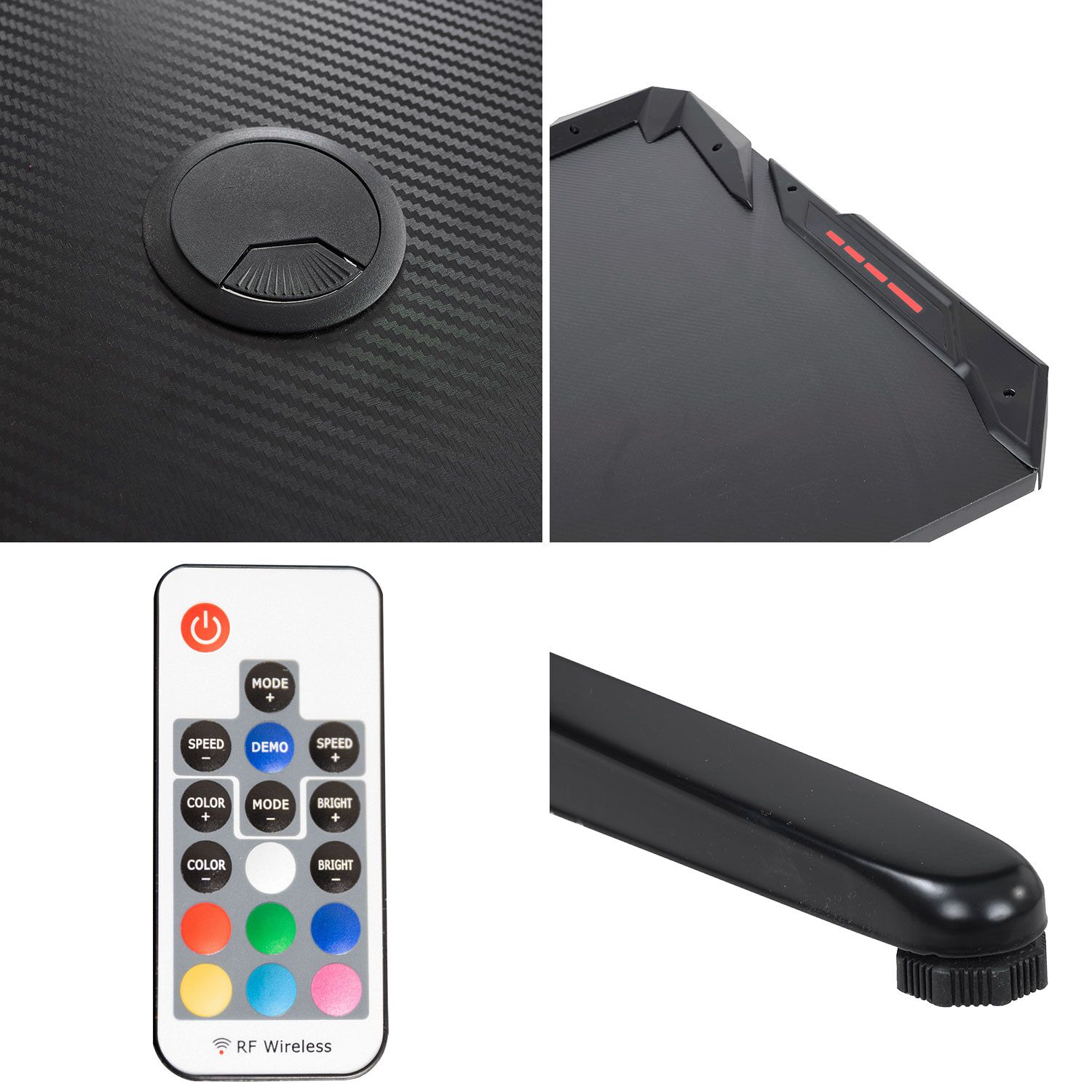 Mesa gaming con LED LARA