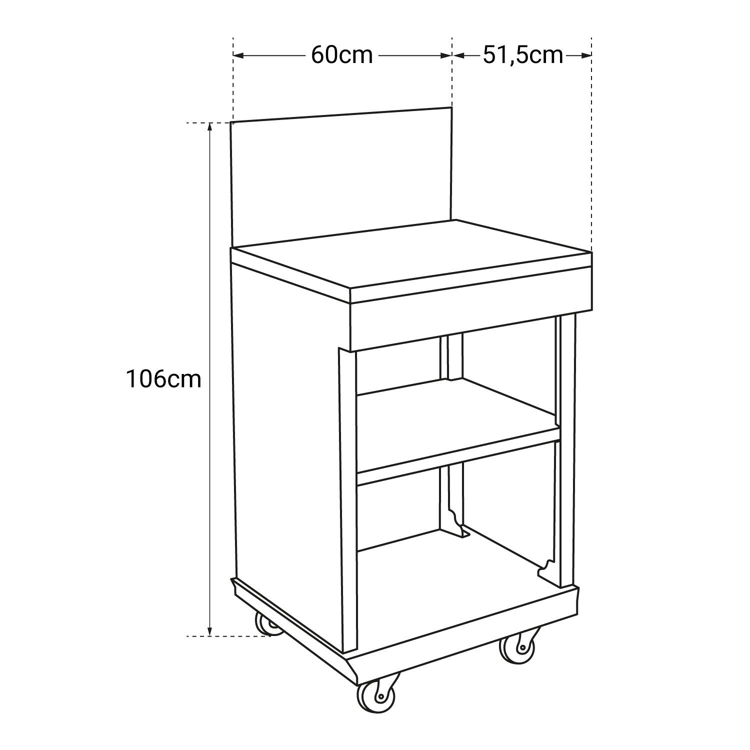 COOK'IN GARDEN - Beistellmöbel DESSERTE FIDGI
