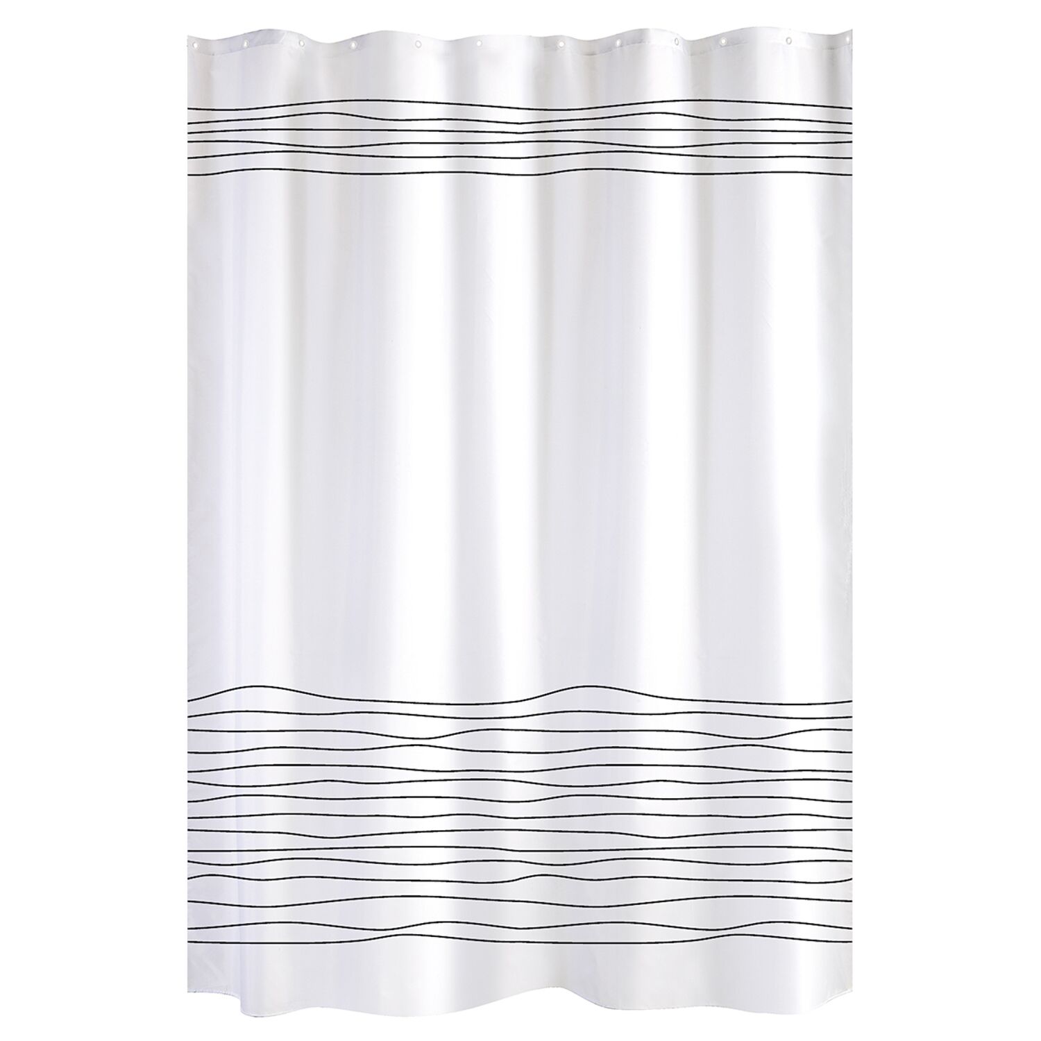 rideau de douche evo tissu 180x200 blanc