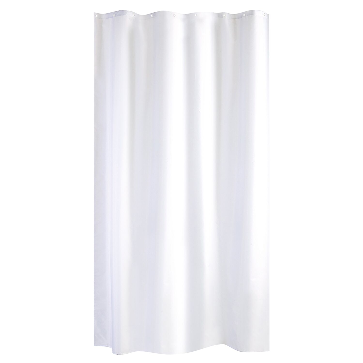 rideau de douche trendy tissu 120x200 blanc