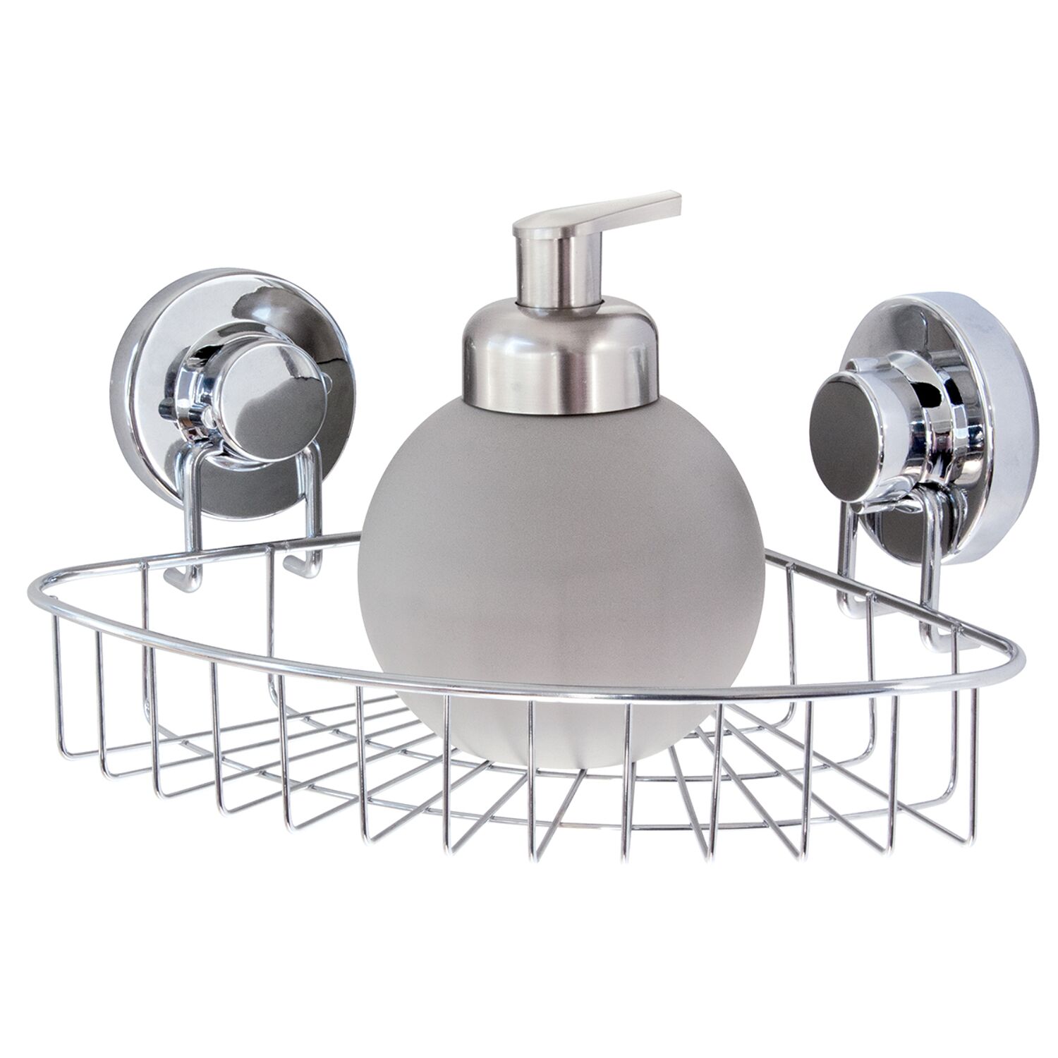 étagère angle basse fix chrome