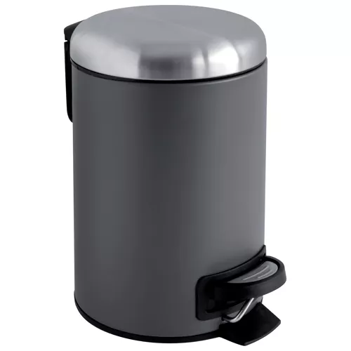 Poubelle salle de bain zinc...