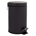 Poubelle salle de bain 3l lady noir