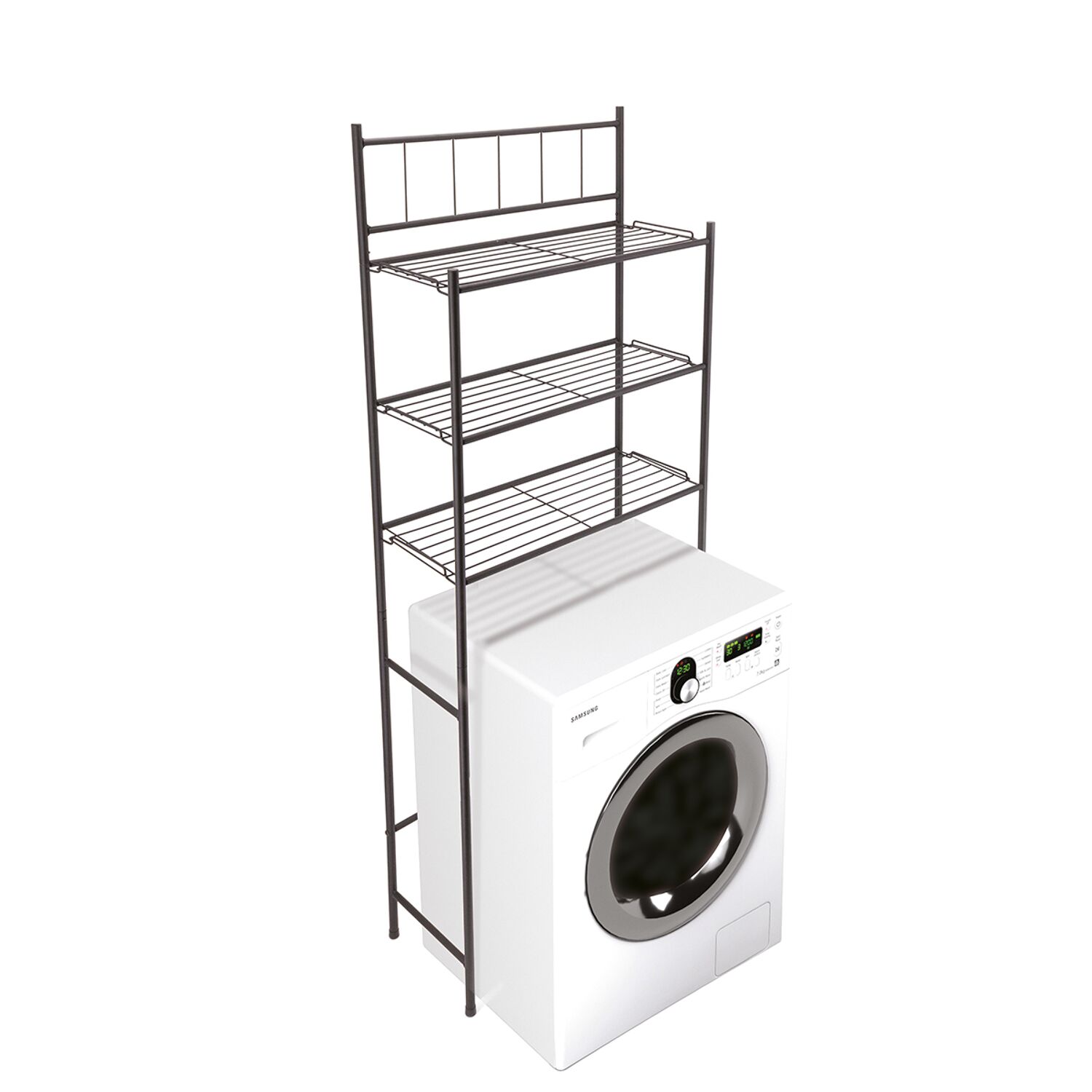 Desserte pour wc store noir 58.5x24.5x165