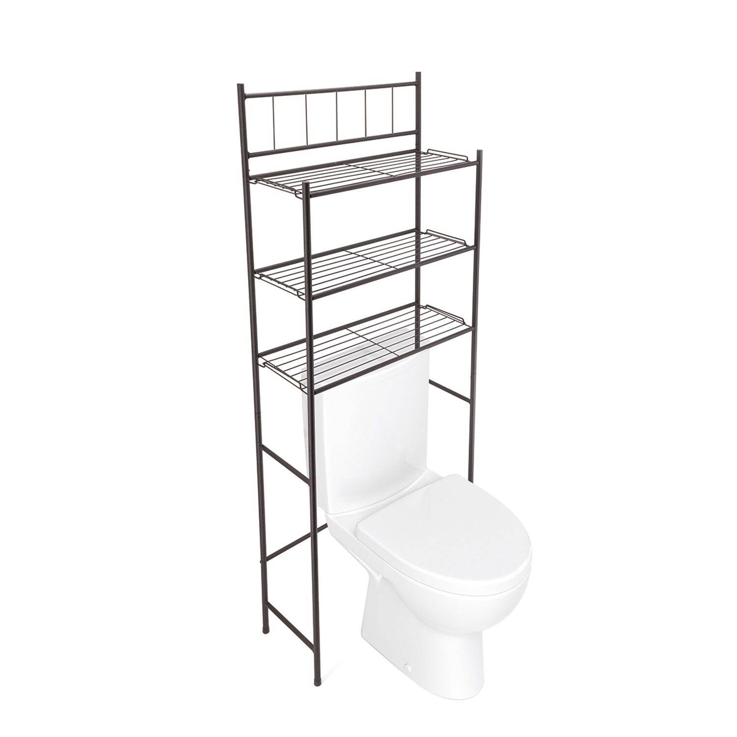 Desserte pour wc store noir 58.5x24.5x165