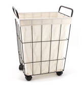 Panier à linge arya noir blanc