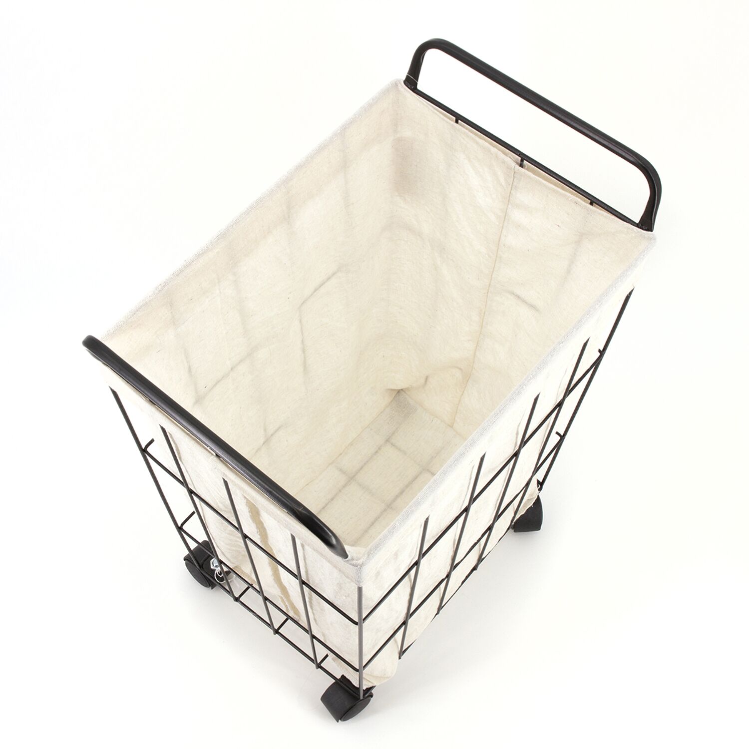 Panier à linge arya noir blanc