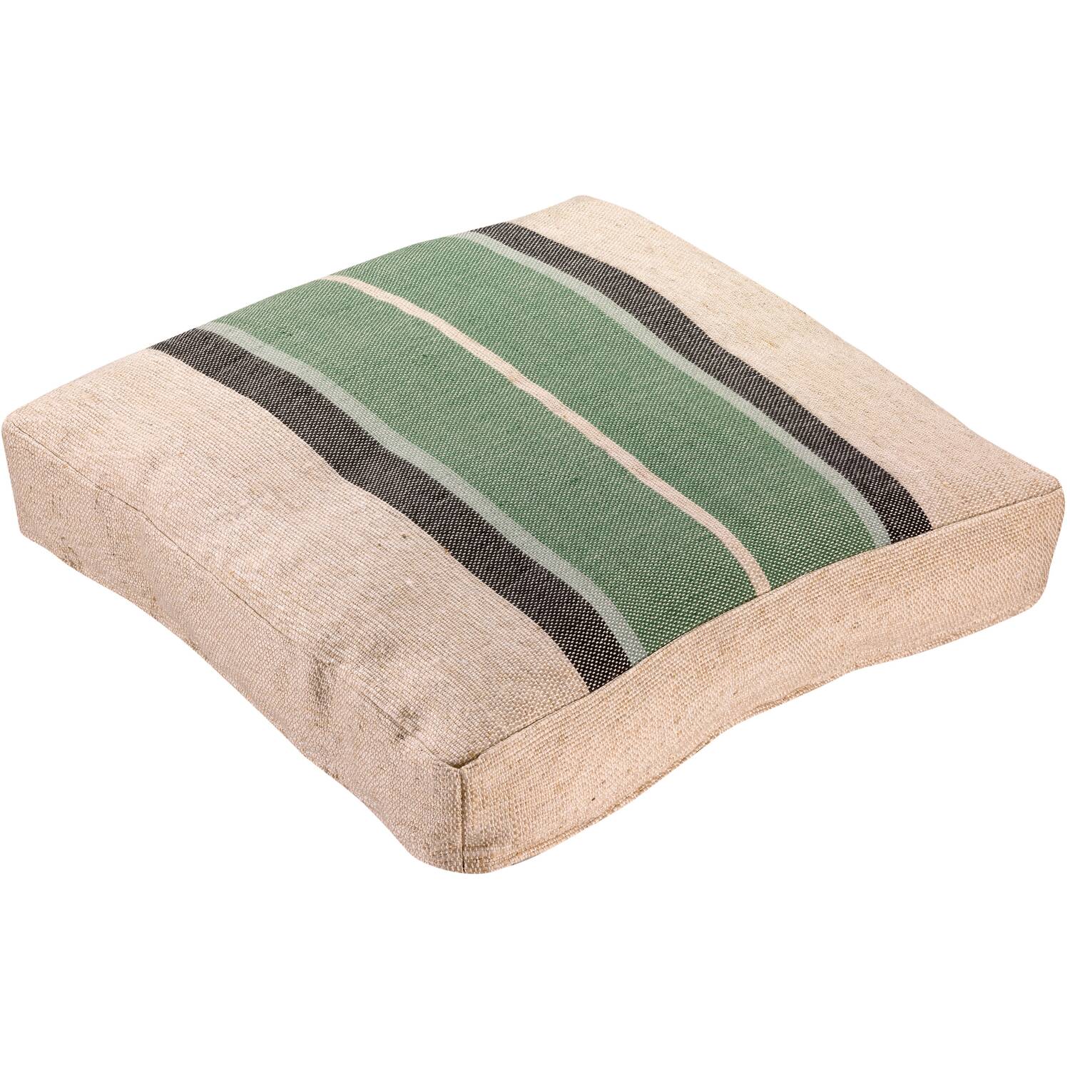 Zitkussen Vivaraise Gatsby - Eucalyptusgroen (55 x 55 x 10 cm)