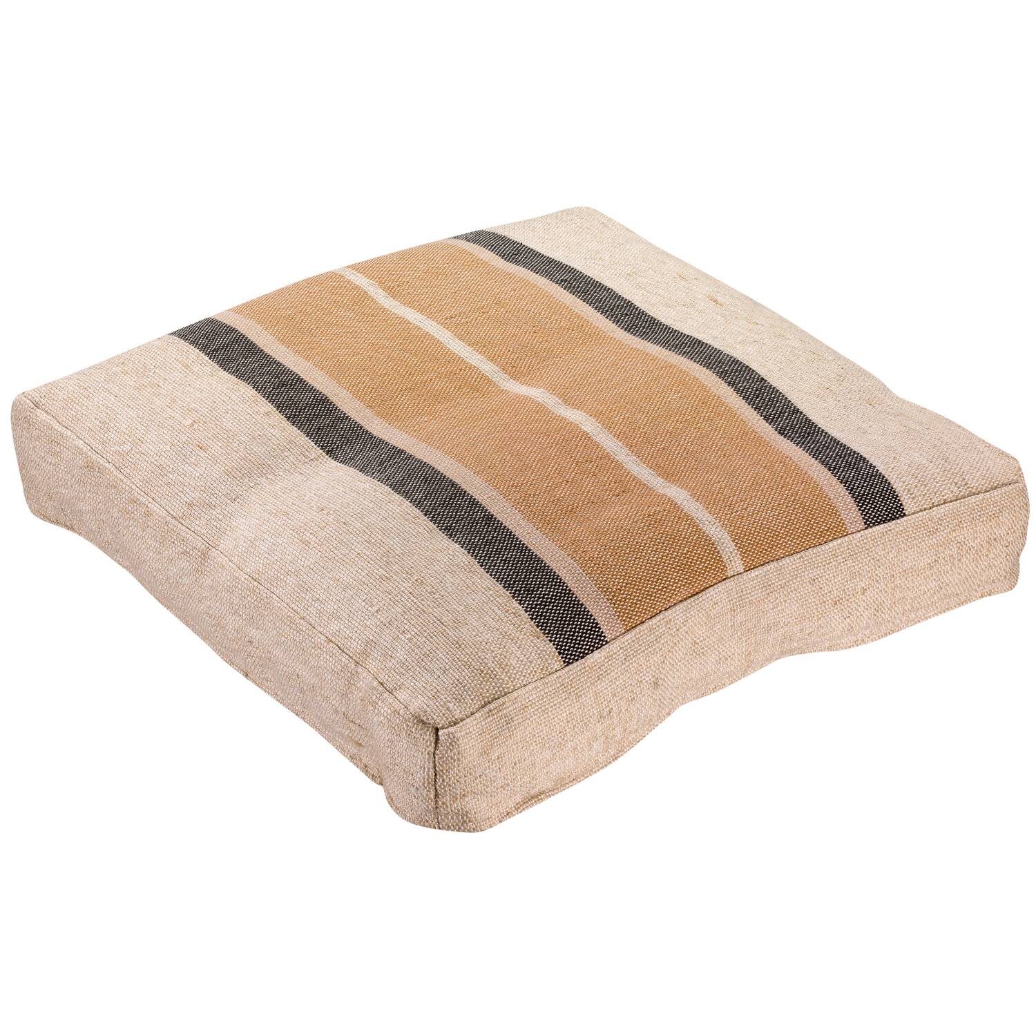 Zitkussen Vivaraise Gatsby - Zitting van gerecycled polyester, terracottakleur, 55 x 55 x 10 cm