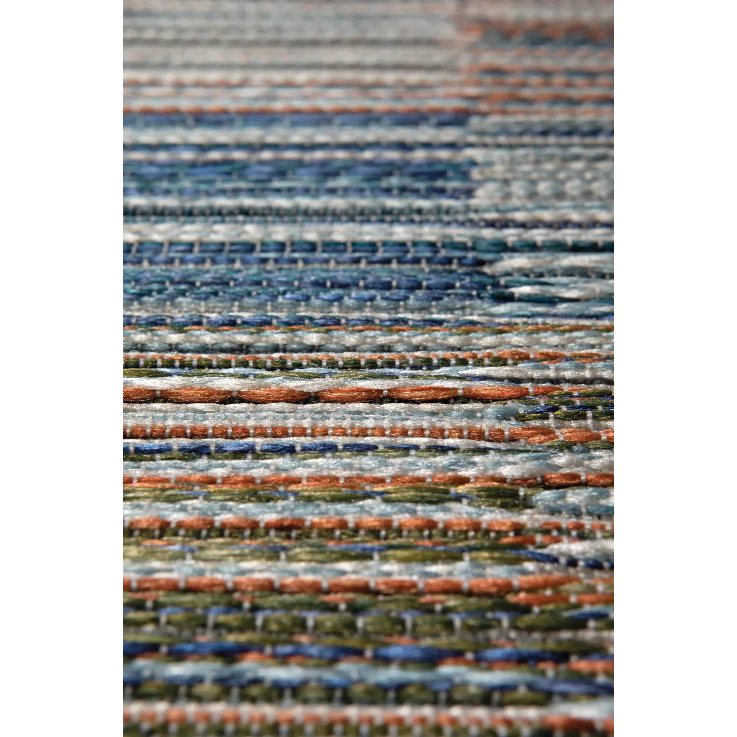 Tapis extérieur Vivaraise Bianca - Polypropylène 100% - Couleur Lagon - Dimensions 160 x 230 cm