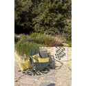 Coussin brodé Vivaraise Yoka - Coton 100% - Couleur Mangue - 40 x 65 cm