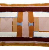 Coussin brodé Taho en coton...