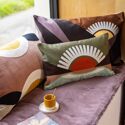 Coussin brodé Eol en coton - Vivaraise - Happy Garden