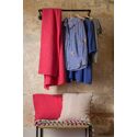 Coussin Gastounet Vivaraise - Coton avec pompons satinés - 45 x 45 cm - Happy Garden