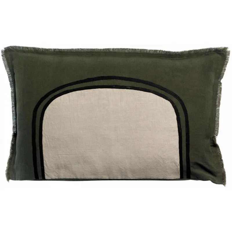 Coussin Laly Olive -... - Happy Garden