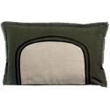 Coussin Laly Olive - Vivaraise (Lin-Coton, 40 x 65 cm)