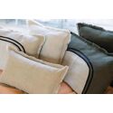 Coussin Laly Olive - Vivaraise (Lin-Coton, 40 x 65 cm)