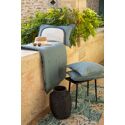 Coussin Laly bicolore Prusse - Vivaraise (Lin-Coton, 40 x 65 cm)