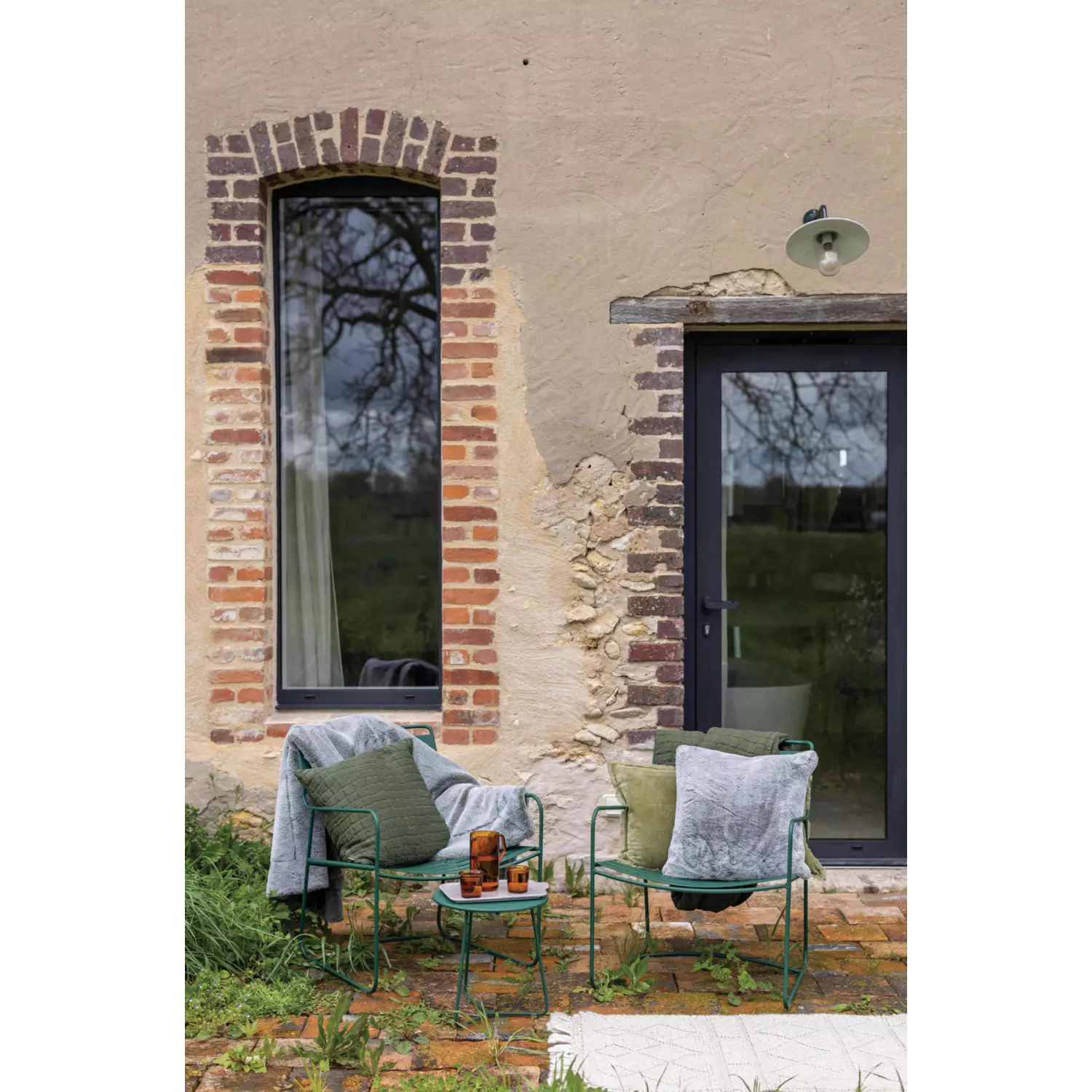 Tapis extérieur Vivaraise Solan - Blanc - 160 x 230 cm (100% polyester recyclé)