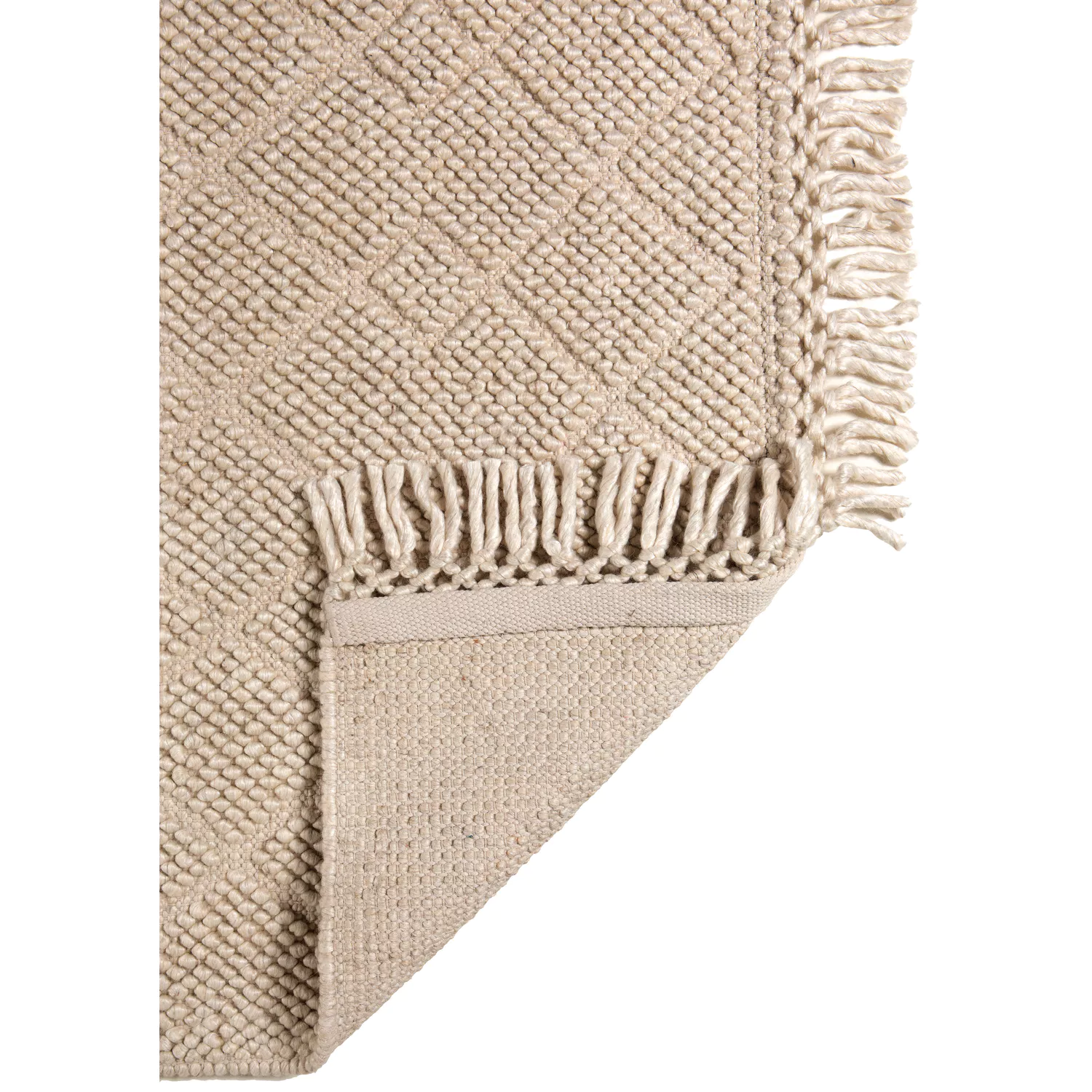 Tapis extérieur Vivaraise Solan - 100% polyester recyclé, blanc, 120 x 170 cm