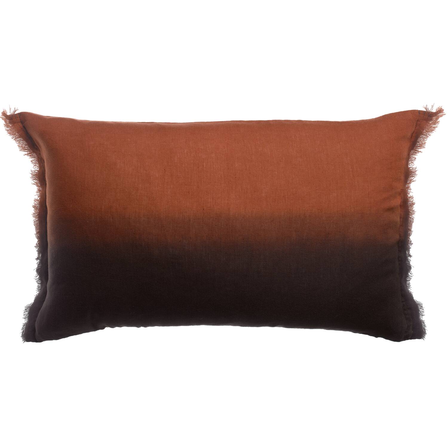 Coussin Zeff Shade en lin ébène - 40 x 65 cm