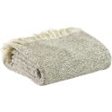 Gebreide deken Jane - Vivaraise, 130 x 160 cm, kleur olive, gerecycled polyester en katoen
