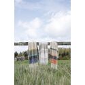 Plaid rayé Isabel en polyester recyclé châtaigne (130 x 160 cm)