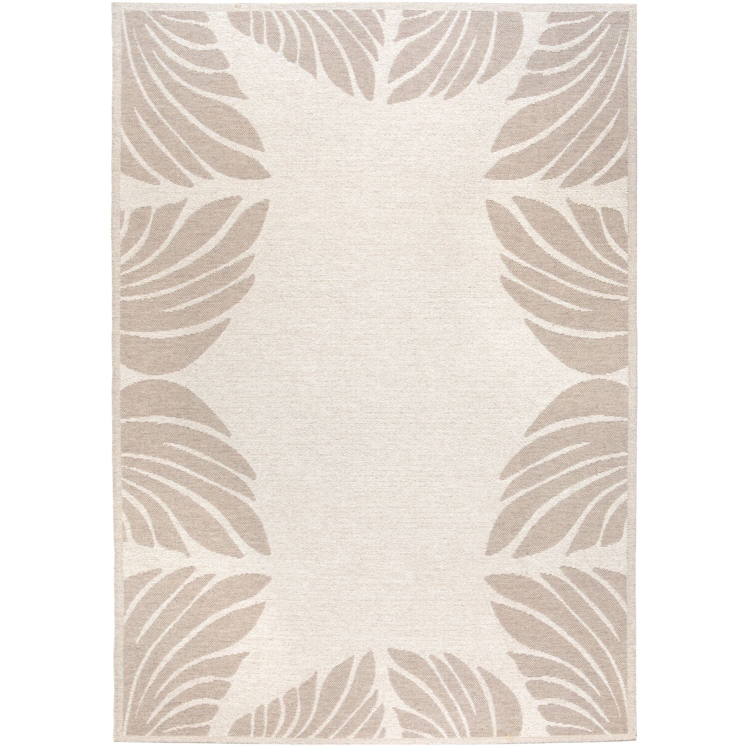 Tapis extérieur Vivaraise Nilos - Polyester recyclé naturel 160 x 230 cm