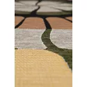Tapis extérieur Zeno Vivaraise - Tapis rond en polypropylene et polyester, diamètre 160 cm, finition bois cèdre