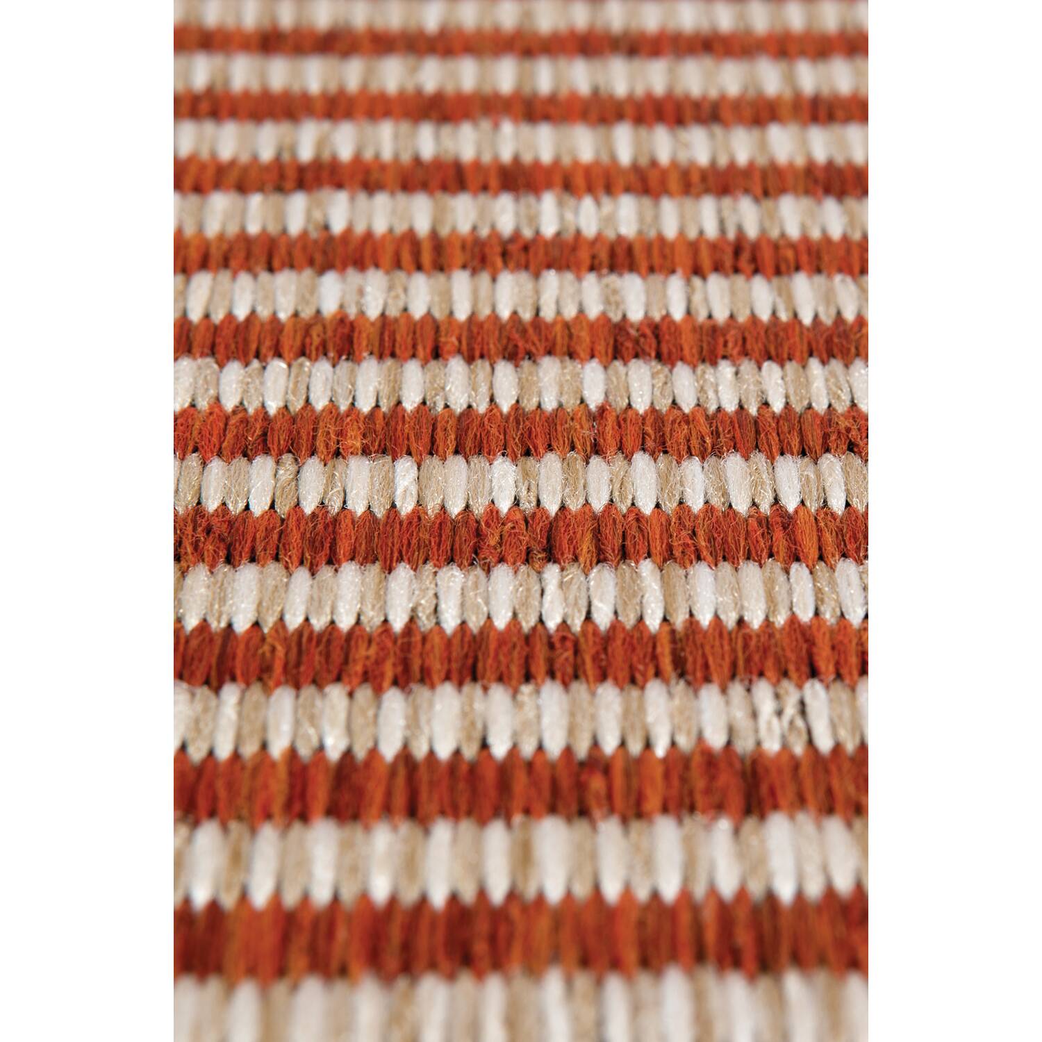 Tapis extérieur Slava en polypropylène Terracotta - Vivaraise