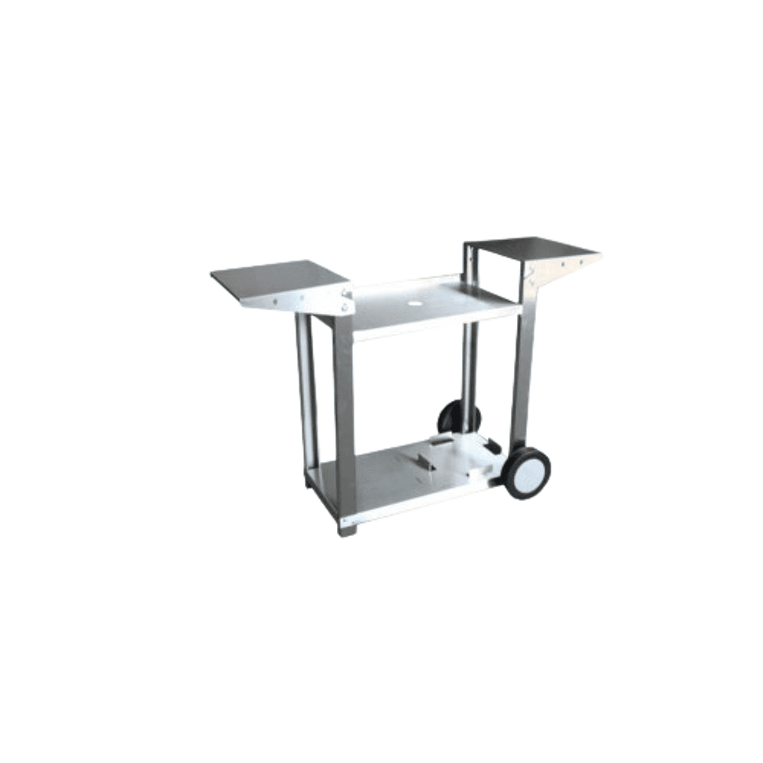 Chariot pour plancha inoxydable 2 feux - Structure et tablettes en acier inoxydable