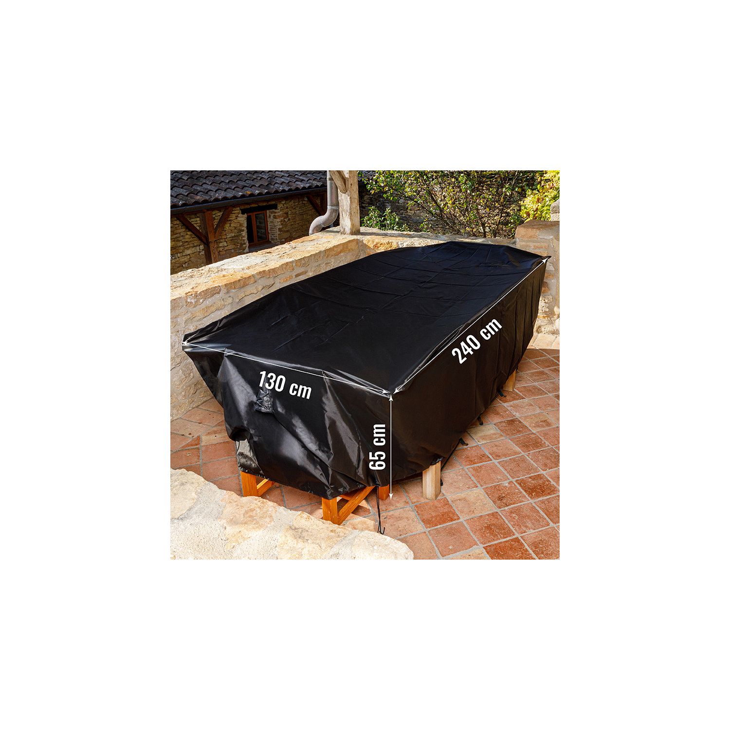 SOMAGIC - Copertura L 240 x L 130 x H 65 cm per mobili da giardino 