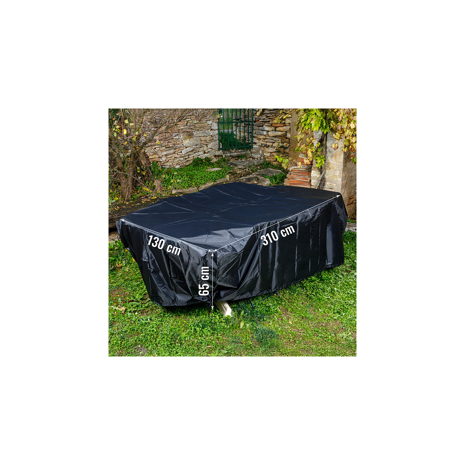 SOMAGIC - Copertura L 310 x L 130 x H 65 cm per mobili da giardino 