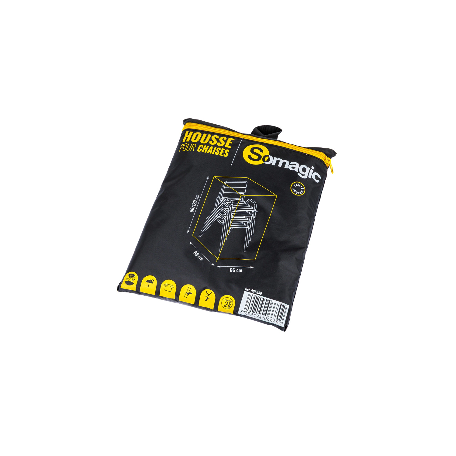 SOMAGIC - Schutzhülle L 66 x B 66 x H 120 cm für Gartenstühle