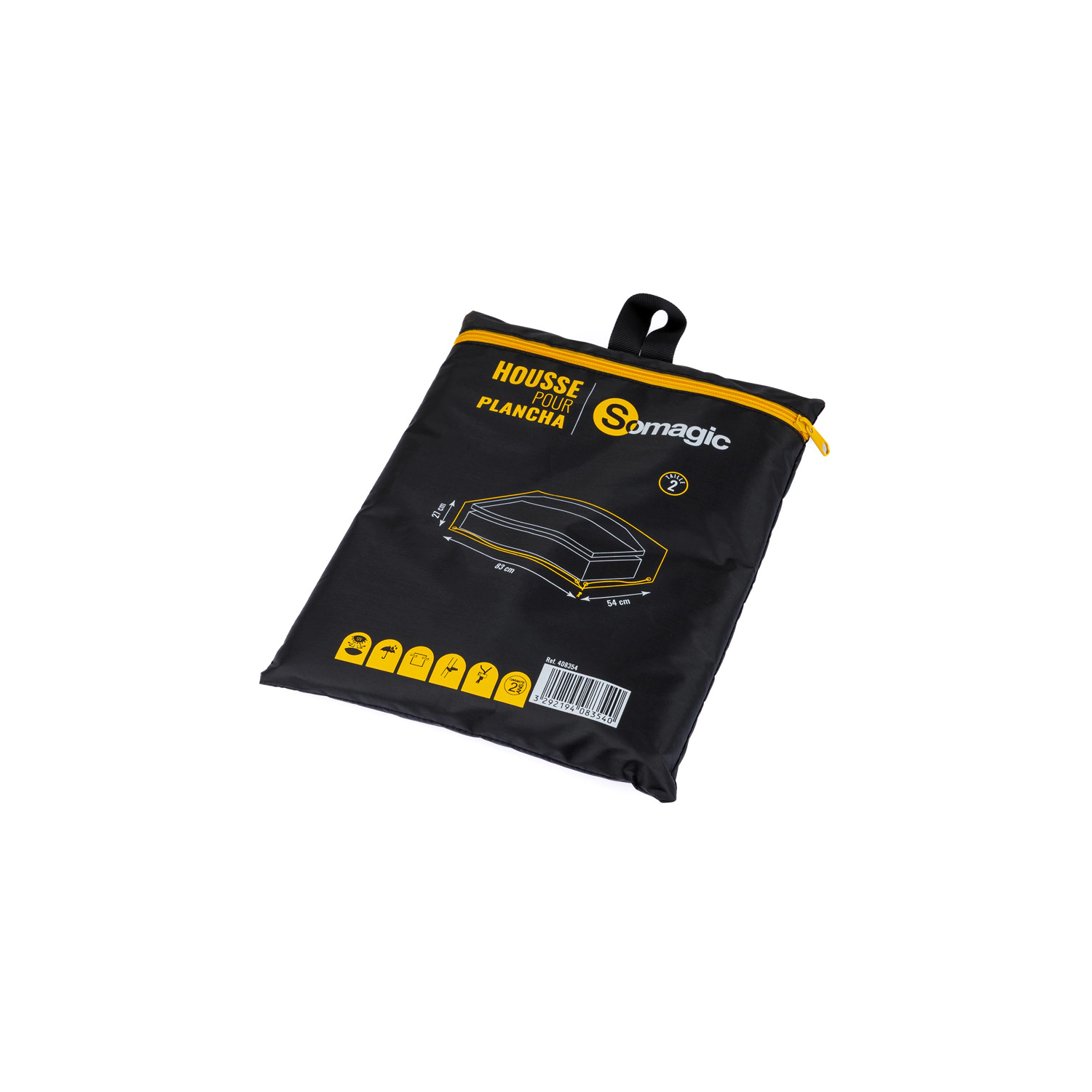 SOMAGIC - Cobertura L 83 W 54 x H 27 cm para placa de grelhar