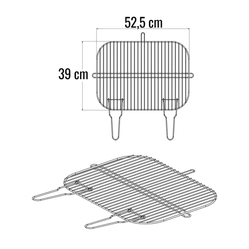 Grille simple en acier...