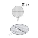 Grelha redonda simples - Ø 51 cm