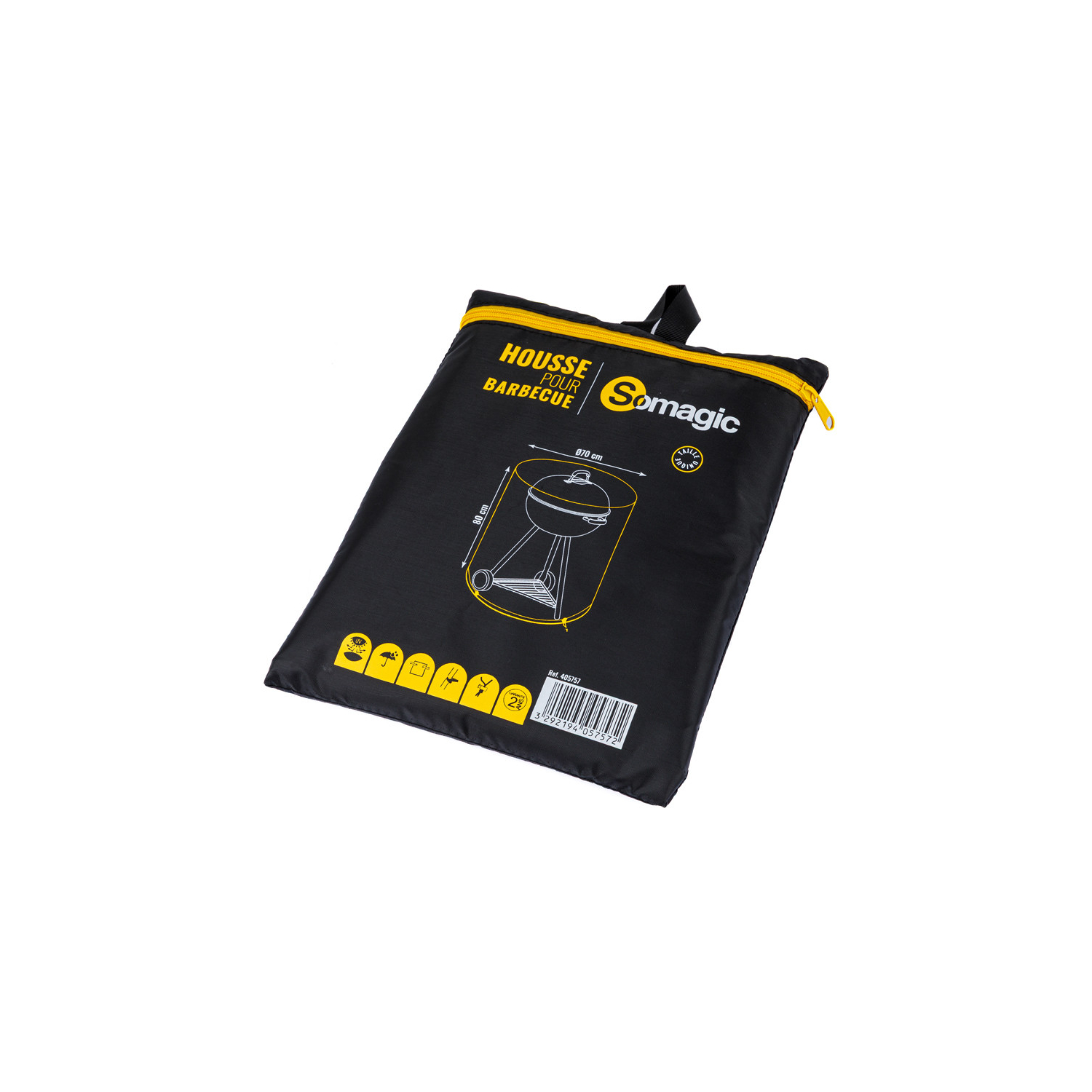 SOMAGIC - Coperchio Ø 70 x H 80 cm per barbecue rotondo