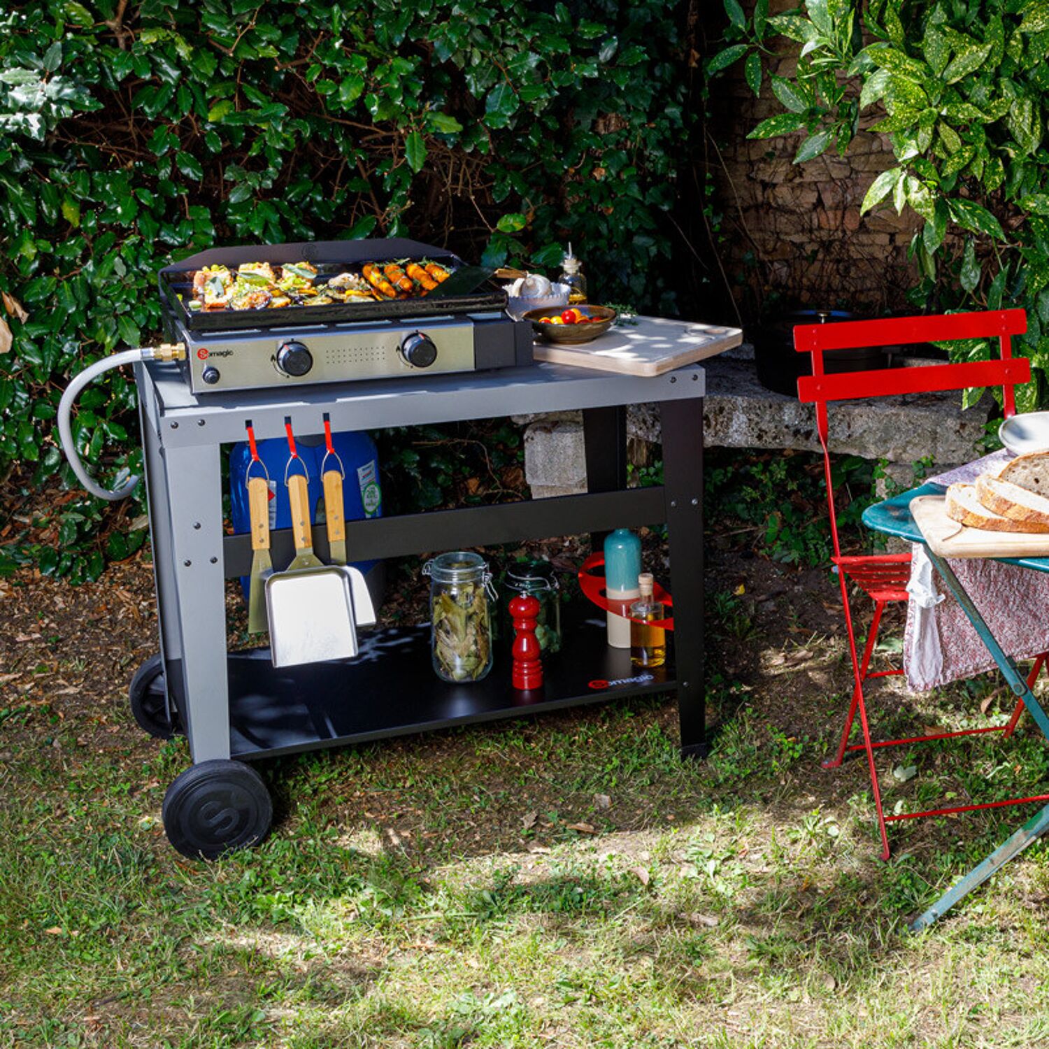 SOMAGIC - Plancha à gaz SOLIA 200 2 brûleurs 4,25kW