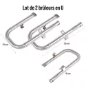 SOMAGIC - Lot 2 brûleurs en u