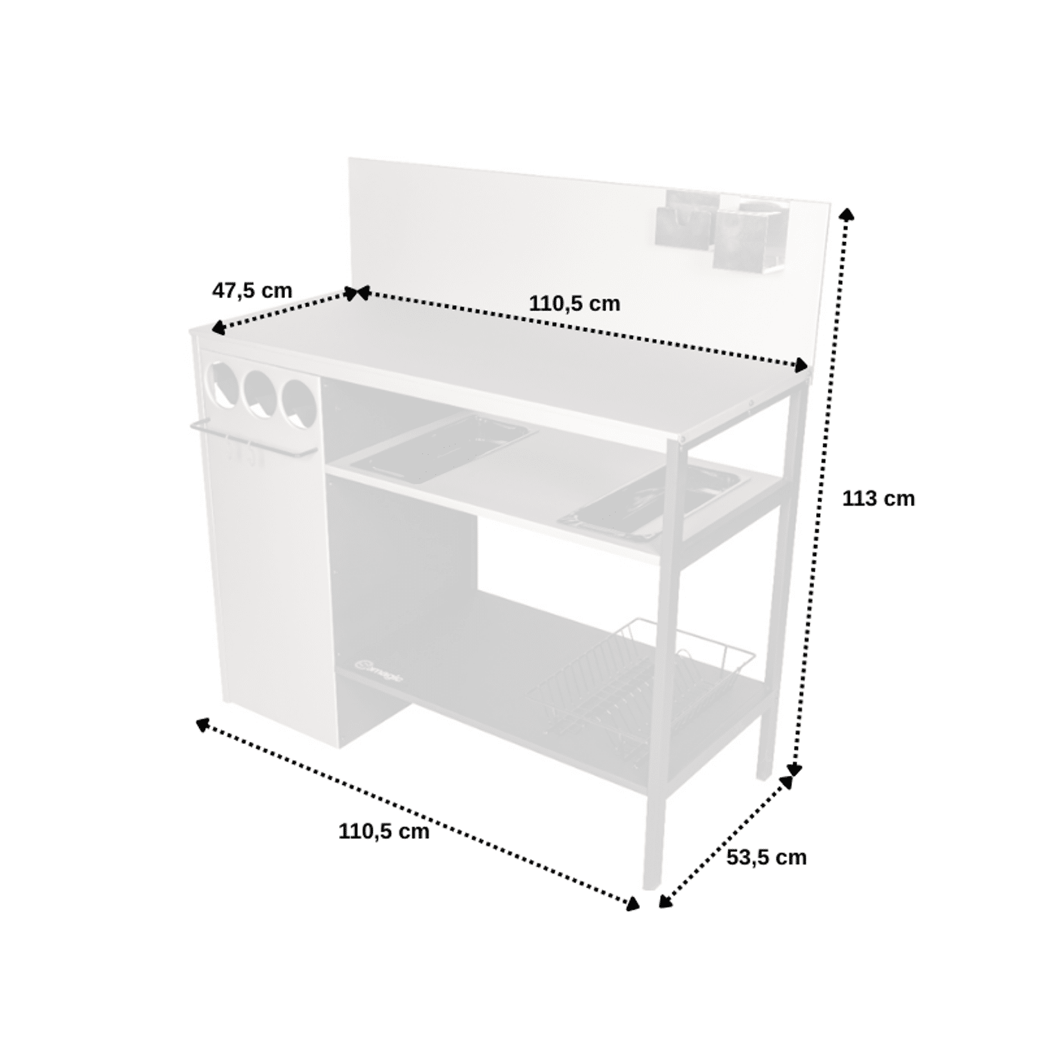 SOMAGIC - Desserte WALLIS pour plancha