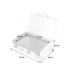 SOMAGIC - Plancha à gaz à...